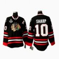 nhl chicago blackhawks #10 sharp black(2010 stanley cup)