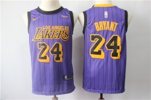 Lakers #24 Kobe Bryant Purple 2019 City Edition Nike Swingman Jersey