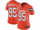 Women Nike Cleveland Browns #95 Myles Garrett Vapor Untouchable Limited Orange Alternate NFL Jersey