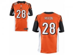 Mens Nike Cincinnati Bengals #28 Joe Mixon Elite Orange Alternate NFL Jerseyey