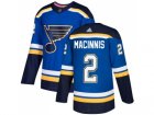 Men Adidas St. Louis Blues #2 Al MacInnis Blue Home Authentic Stitched NHL Jersey