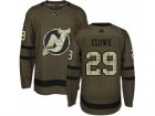Adidas New Jersey Devils #29 Ryane Clowe Green Salute to Service Stitched NHL Jersey