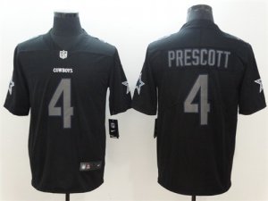 Nike Cowboys #4 Dal Prescott Black Impact Limited Jersey