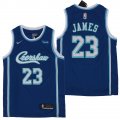 Lakers #23 Lebron James Blue Nike City Edition Swingman Jersey