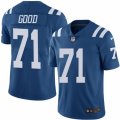 Mens Nike Indianapolis Colts #71 Denzelle Good Limited Royal Blue Rush NFL Jersey