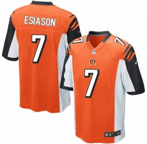 Men\'s Nike Cincinnati Bengals #7 Boomer Esiason Game Orange Alternate NFL Jersey