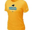 Women Carolina Panthers Yellow T-Shirt