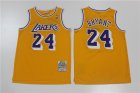 Lakers #24 Kobe Bryant Yellow 2007-08 Hardwood Classics Jersey