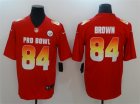 Nike AFC Steelers #84 Antonio Brown Red 2019 Pro Bowl Game Jersey