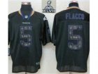 2013 Super Bowl XLVII Nike NFL Baltimore Ravens #5 Joe Flacco Lights Out Black Elite Jerseys