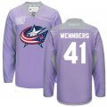 Mens Columbus Blue Jackets #41 Alexander Wennberg Fights Cancer Practice Alternate NHL Jersey