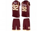 Mens Nike Washington Redskins #92 Stacy McGee Limited Burgundy Red Tank Top Suit NFL Jersey
