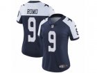 Women Nike Dallas Cowboys #9 Tony Romo Vapor Untouchable Limited Navy Blue Throwback Alternate NFL Jersey