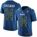 Mens Nike Atlanta Falcons #24 Devonta Freeman Limited Blue 2017 Pro Bowl NFL Jersey