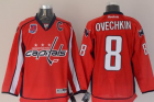 Capitals #8 Alex Ovechkin Red 40th Anniversary Stitched NHL Jersey