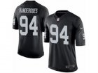 Mens Nike Oakland Raiders #94 Eddie Vanderdoes Limited Black Team Color NFL Jersey