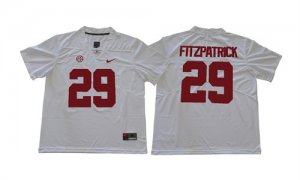 Alabama Crimson Tide #29 Minkah Fitzpatrick White College Football Jersey