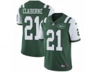 Mens Nike New York Jets #21 Morris Claiborne Vapor Untouchable Limited Green Team Color NFL Jersey