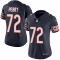 Women's Nike Chicago Bears #72 William Perry Limited Navy Blue Rush NFL Jersey
