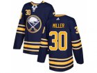 Men Adidas Buffalo Sabres #30 Ryan Miller Navy Blue Home Authentic Stitched NHL Jersey