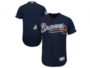 Atlanta Braves Blank Navy 2017 Spring Training Flexbase Authentic Collection Stitched Baseball Jersey