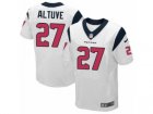 Mens Nike Houston Texans #27 Jose Altuve Elite White NFL Jersey