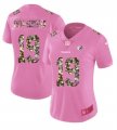 Nike Steelers #19 JuJu Smith-Schuster Pink Camo Fashion Women Limited Jersey