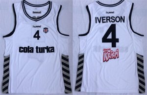 Besiktas #4 Allen Iverson White Basketball Jersey