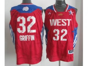2013 All-Star Western Conference Los Angeles Clippers #32 Blake Griffin Red[Revolution 30 Swingman]