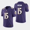 Nike Ravens #15 Marquise Brown Purple 2019 NFL Draft First Round Pick Vapor Untouchable Limited Jersey