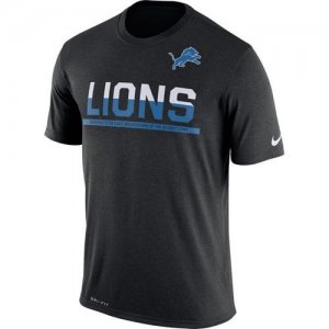 Mens Detroit Lions Nike Practice Legend Performance T-Shirt Black