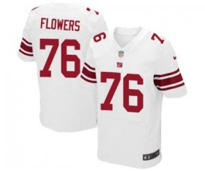 Men\'s Nike New York Giants #76 Ereck Flowers Elite White NFL Jersey