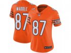 Women Nike Chicago Bears #87 Tom Waddle Vapor Untouchable Limited Orange Rush NFL Jersey