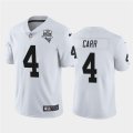 Nike Raiders #4 Derek Carr White 2020 Inaugural Season Vapor Untouchable Limited