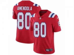 Mens Nike New England Patriots #80 Danny Amendola Vapor Untouchable Limited Red Alternate NFL Jersey