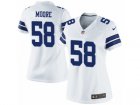 Women's Nike Dallas Cowboys #58 Damontre Moore Limited White NFL Jersey