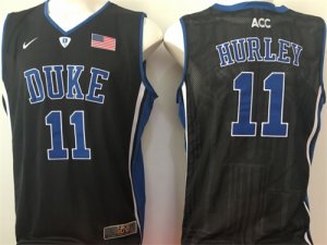 Duke Blue Devils #11 Bobby Hurley Black College Basketball Jersey