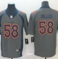 Nike Broncos #58 Von Miller Gray Inverted Legend Limited Jersey