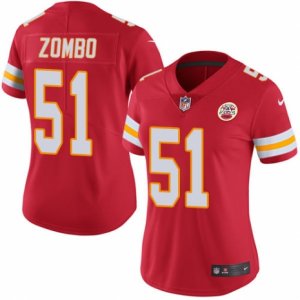 Women\'s Nike Kansas City Chiefs #51 Frank Zombo Limited Red Rush NFL Jersey
