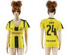 Womens Dortmund #24 Sarr Home Soccer Club Jersey