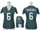 Nike Women New York Jets #6 Mark Sanchez green jerseys[draft him ii top]
