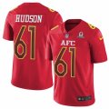 Mens Nike Oakland Raiders #61 Rodney Hudson Limited Red 2017 Pro Bowl NFL Jersey