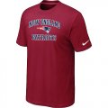 New England Patriots Heart & Soul Red T-Shirt