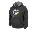 Miami Dolphins Logo Pullover Hoodie D.Grey
