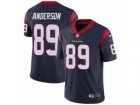 Mens Nike Houston Texans #89 Stephen Anderson Vapor Untouchable Limited Navy Blue Team Color NFL Jersey