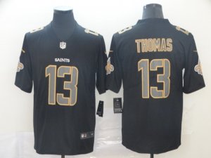 Nike Saints #13 Michael Thomas Black Impact Rush Limited Jersey