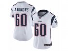 Women Nike New England Patriots #60 David Andrews Vapor Untouchable Limited White NFL Jersey