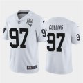 Nike Raiders #97 Maliek Collins White 2020 Inaugural Season Vapor Untouchable Limited