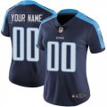 Womens Nike Tennessee Titans Customized Navy Blue Alternate Vapor Untouchable Limited Player NFL Jersey