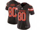 Women Nike Cleveland Browns #80 Ricardo Louis Vapor Untouchable Limited Brown Team Color NFL Jersey